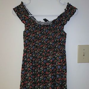 Floral off the shoulder dress